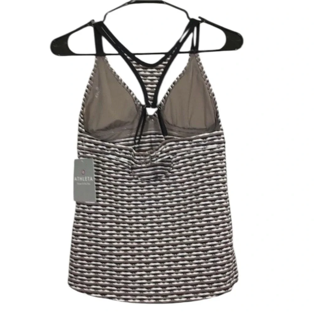 NWT Athleta Waveline Tankifoxt Tankini Top Geometric Small Tall - Picture 8 of 12